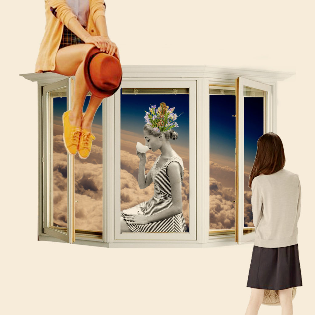 Mirar por la ventana | Collage: Agostina Demarchi